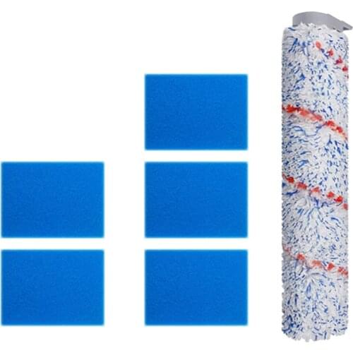 Suitable for Tineco IFloor HF10E-01 Sweeping Robot Main Brush + Sponge Sweeping Machine Accessories Cleaning