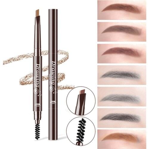 Professional Double Ended Eyebrow Tattoo Pen Waterproof Natural Long Lasting Not Blooming 7 Colors Eyebrow Tint Makeup Tool