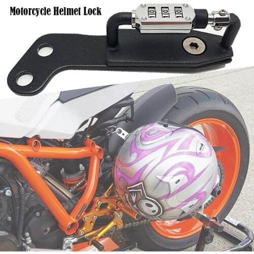 RC8 Password Lock Motorcycle Anti-theft Security Aluminum Alloy Helmet Lock For RC8 RC8R 2008-2018 2013 2014 2015 2016 2017