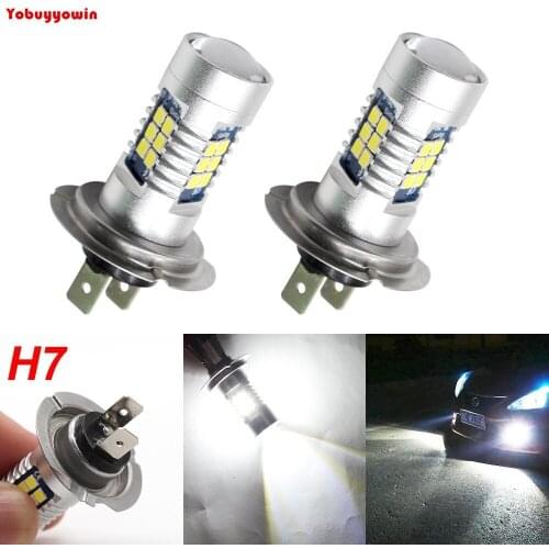 H7 LED Bulbs Extremely Bright 3030 Chipsets 21SMD For Auto Fog Light Daytime Running Light DRL - DC 12V- 24V White 840LM