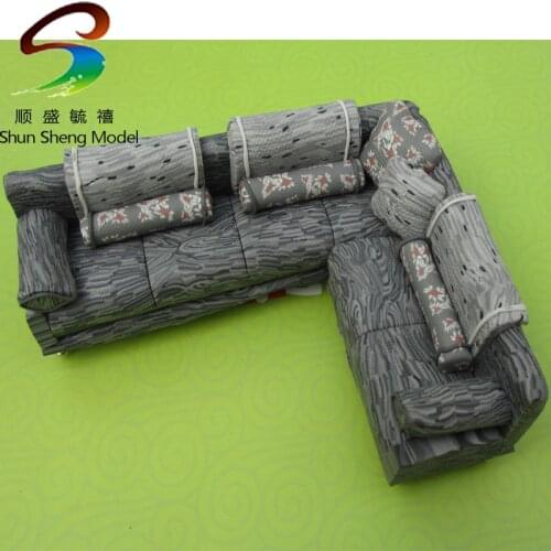 VSF12 scale 1:25--1:50 Miniature Simple Sofa Set for living room decorative