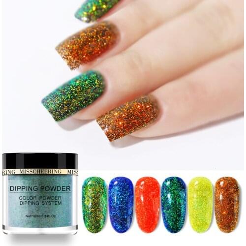 1 Box of Immersion Nail Powder Gradient Immersion Flash Decoration Natural Air-dried Dry Chrome UV Glue Without Light Curing