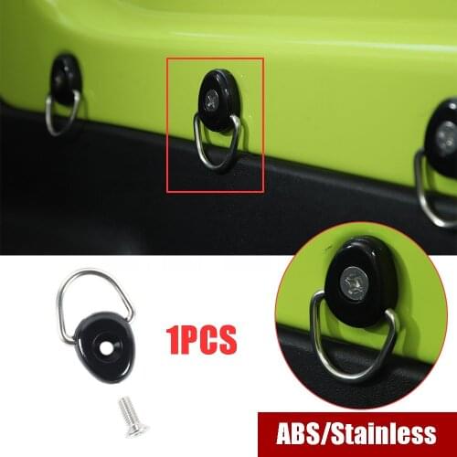 1PCS Rear Trunk D Shape Ring Tie Down Anchors Buckle Fit ForSuzuki Jimny 2019