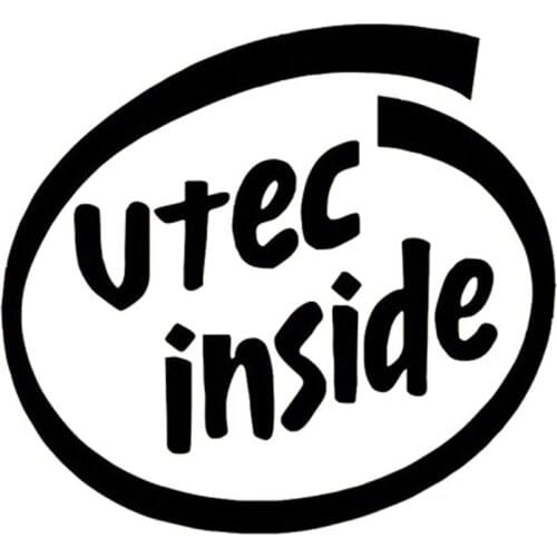 13*12CM VTEC INSIDE Fun Letters Personalized Car Stickers Decals Car Styling Suitcase sticker Laptop Helmet Skateboard Sticker