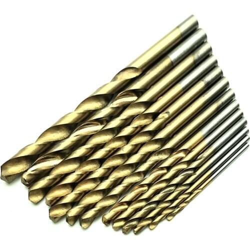 13pcs/set High Quality Twist Drill Bit HSS Plating Titanium Saw Set 1.5-6.5mm For Woodworking Metal Plastic Drilling Tools