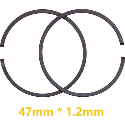 2pcs/lot 47mm X 1.2mm Piston Ring Kit For Stihl Chainsaw MS361 MS341 MS361C 1.2mm Thickness