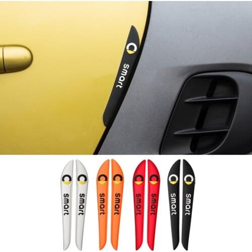 2Pcs Car Door Edge Protection Strip Stickers For Smart Fortwo Forfour 453 451 450 Crossblade Cabrio City Coupe Roadster Coupe