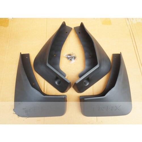 4PCS Mudguard For chevrolet TRAX 2014 15 16 Fender mud flaps Car-styling Accessories soft Plastic Splash Guards special fender