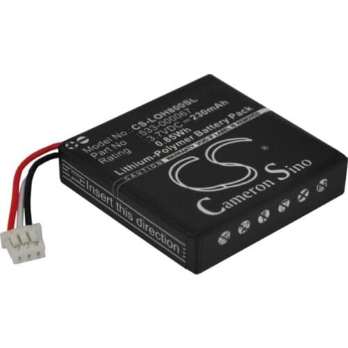 CS 230mAh/0.85Wh battery for Logitech H800 533-000067, AHB472625PST, L/N: 1109, L/N: 1110