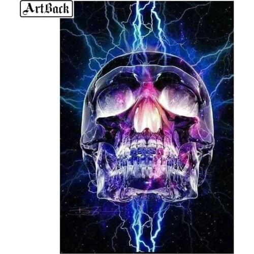 Skull diamond painting cross stitch 5d diy full square drill diamond embroidery icon rhinestone diamond mosaic wall sticker