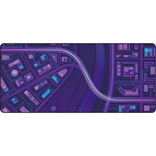 Sunrise Map Design Large Size Mouse Pad Office House Table Mat Natural Rubber Anti Slip Gaming Table Mousepad With Seaming