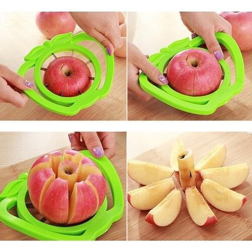 8-Blade Apple Slicer Corer Cutter Wedger Divider Stainless Steel Blades Fruit Cutter for Apples Mango Tomatoes Potatoes Cutting