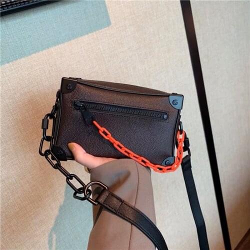 2020 Fashion New Box Small Square Bag for Women with Chain Shoulder Bag Bags Handbags Women Famous Brands