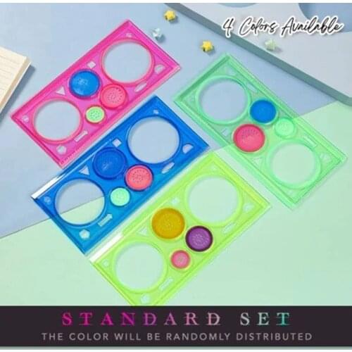 Spiral Drawing Kit Interlocking Gears Wheels Accessories Design Geometric Ruler Toy Kids Variety Learning Painting Tool Toys Set