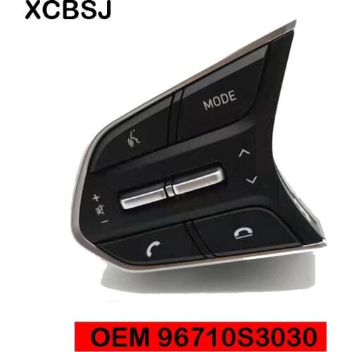 OEM 96710S3030 Steering Wheel Remote Control Switch Left For Hyundai Santa Fe TM 2019+ Bluetooth Button Music Switch