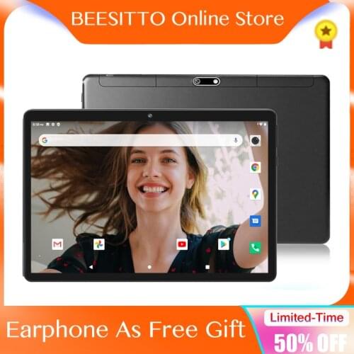 2021 Tempered 2.5D Glass 10 inch Tablet PC Dual SIM 4G LTE 6GB RAM 32GB ROM Android 10.0 Octa-Core 5MP Bluetooth WiFi GPS +Gifts