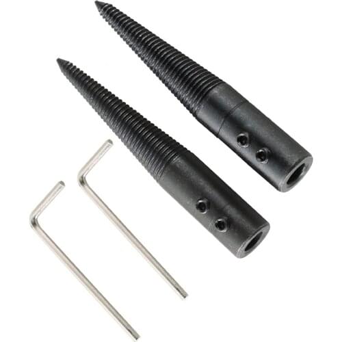 GTBL 3Pcs/1 Set Polishing Connecting Rod Tapered Spindle Adapter Threaded for Bench Buffer Buffing Polishing Wheel