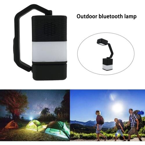 Portable Night Light Camping Emergency Lamp Bluetooth Wireless Speaker Light Outdoor Camping Lamp Reading Light Room Desk Lamp