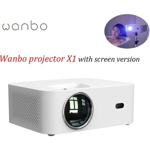 Youpin Wanbo X1 Projector OSD Wireless Projection Low Noise LED Portable Projector Keystone Correction For Home Office 3S Boot