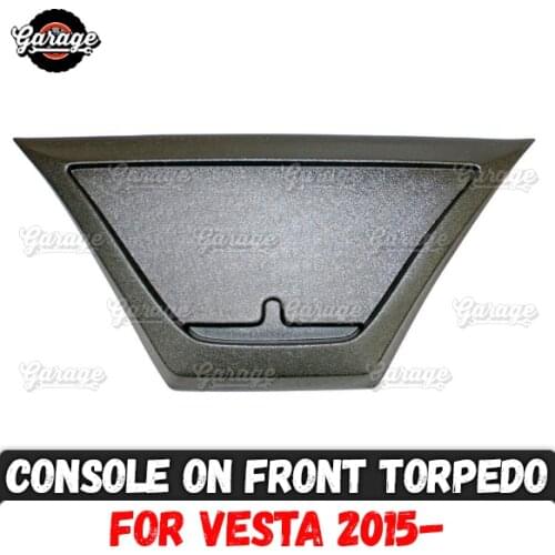 Triangular console on front panel for Lada Vesta 2015- ABS plastic organizer function accessories scratches car styling tuning