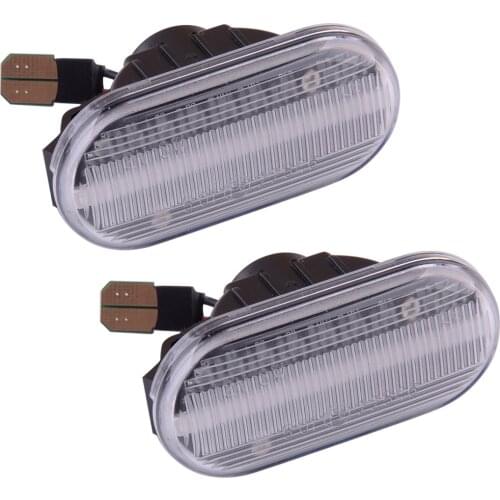 1Pair Dynamic Flowing LED Side Marker Repeater Indicator Turn Signal Lamp Light Fit for Nissan Note Cube 350Z Qashqai 26160AX00A