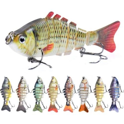 10cm 15g Sinking Wobblers Fishing Lures Jointed Crankbait Swimbait 7 Segment Hard Artificial Bait For Fishing Tackle Lure