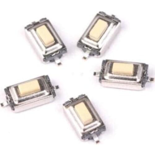 100pcs/lot Touch Micro Switch 3X6X2.5MM 3*6*2.5 SMD White Button Head
