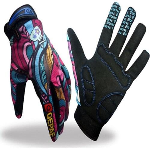 2018 Bike Bicycle Cycling Long Finger Gloves Cool Autumn Winter Windproof Outdoor Sportswear Riding Glove