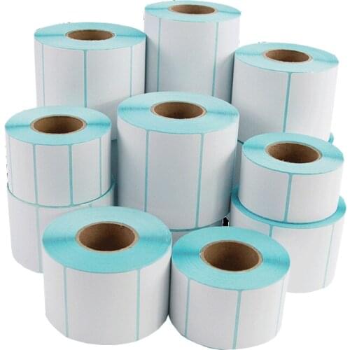 24 sizes Shipping Label stickers barcode Stickers Blank Paper label for Zebra Paper Adhesive Sticker Supermarket Blank sticker