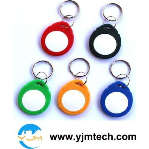 Free shipping 100pcs/lot YJ-ABS06-T57 ISO 18000-2 T5577 (Atmel) Proximity ID 125KHZ RFID ABS writable keychain keyfobs keytags