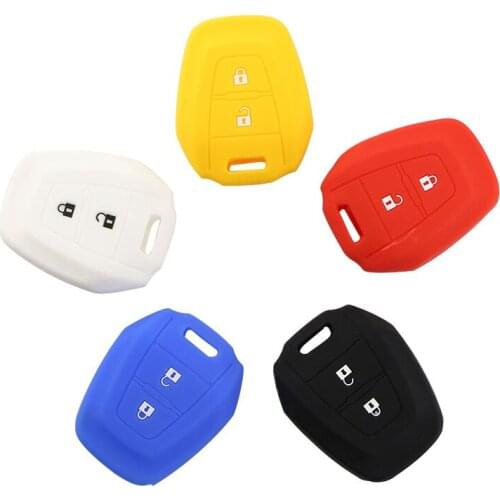 Carmilla Silicone Car Key Cover Protector Case Fit for Isuzu DMAX MUX Truck 2 Button Silicon Case D-Max FOB Shell Accessory