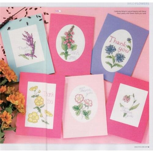 CD349 Cross Stitch Kit Package Greeting Cards Needlework Counted Cross-Stitching Kits Christmas Mothers Fathers Day Birthday