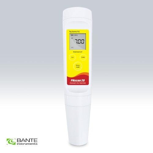 Brand BANTE Pocket Digital pH tester Meter Dough Meat Skin Paper Semisolid Flat probe Pen type High Accuracy 0.05 Waterproof