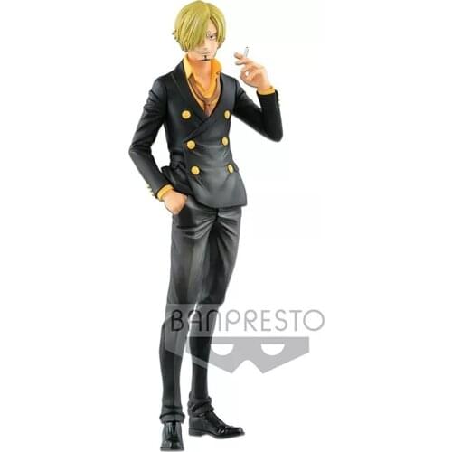 Tronzo 28cm Original Banpresto One Piece Grandista THE GRANDLINE MEN Sanji PVC Action Figure Model Toys Anime OP Figurine Jouet