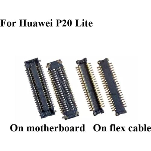 2PCS FPC connector For Huawei P20 Lite p 20 Lite LCD display screen on Flex cable on mainboard motherboard For Huawei p20lite