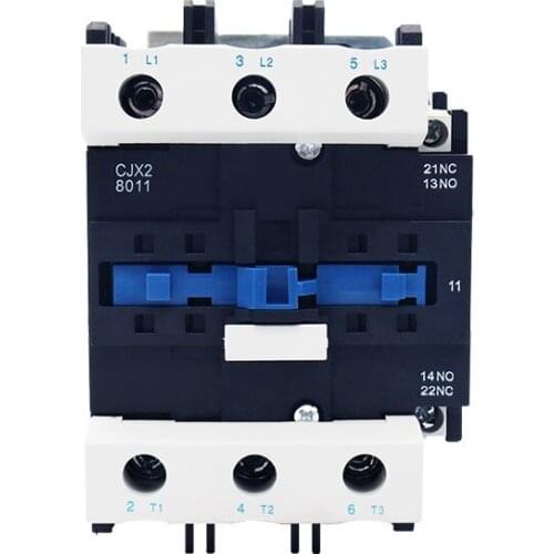 AC Contactor 40A 3 Phase 380V 220V 110V 36V 24V 50/60Hz Din Rail Mounted AC Contactor CJX2-4011 LC1 AC Contactors