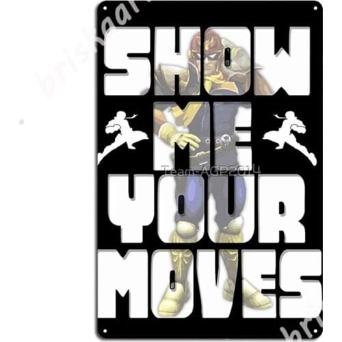 Captain Falcon Metal Signs Poster pub Decoration Wall Tin sign Posters