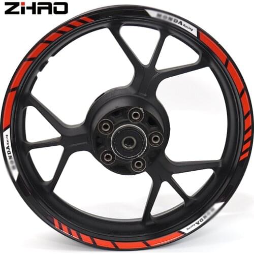 New high quality Fit Motorcycle Wheel Sticker stripe Reflective Rim For Honda CB400VTZC CB900 Hornet CB400SF VFR400 NC30 RVF