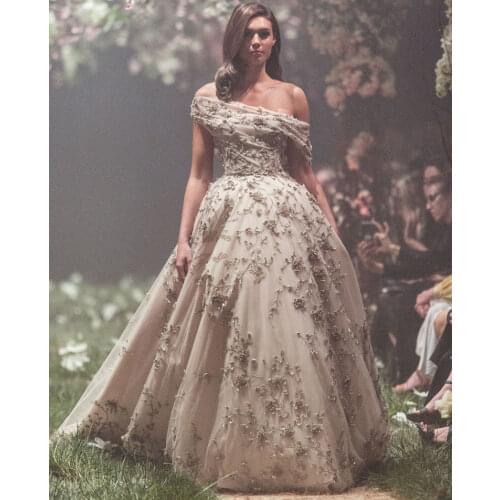 2021 New Custom Embroidery Wedding Dresses With Words Beads Crystal Lace Sleeveless Robe Dresses Mariage Bride Dresses