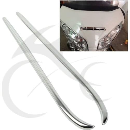 ABS Chrome Fairing Eyebrows Trim For Honda Gold Wing GL1800 2001-2011 08 09 10