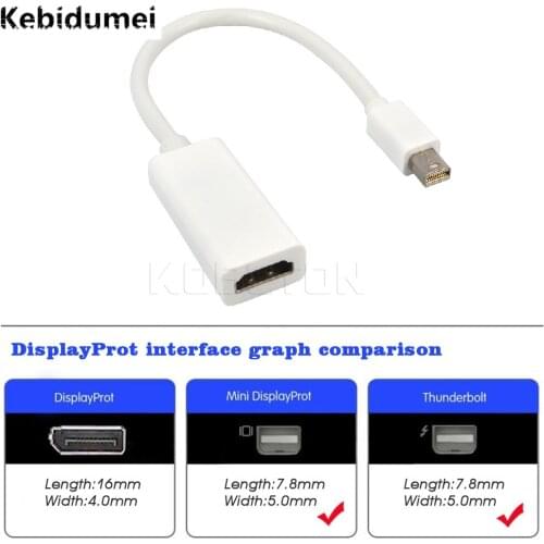 Mini DP to HDMI-compatible Male to Female Mini DisplayPort Display Port DP Adapter Converter Cable for PC for Macbook Pro