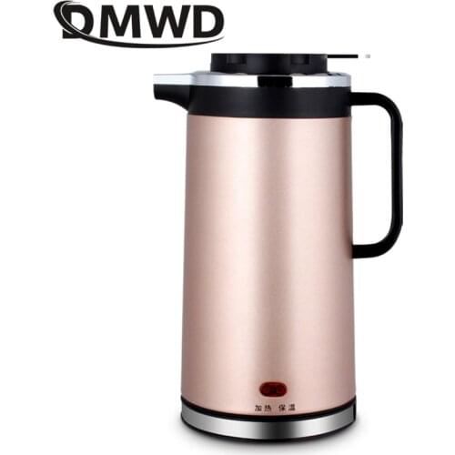 DMWD 1.8L Portable electric kettles Teapot water boiler Quick Heating samovar for Travel kitchen Instant Heating stainless steel