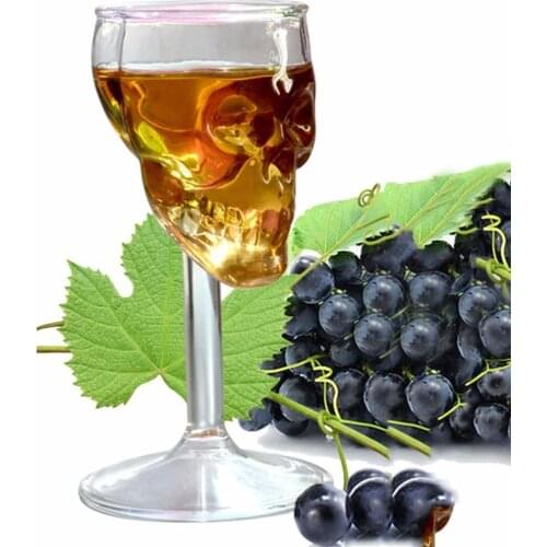 Dropshipping 75ML High Temperature Resistance Skull Glass Cup Transparent Whiskey Drinking Home Night Club Decorate Cup Mug Vaso