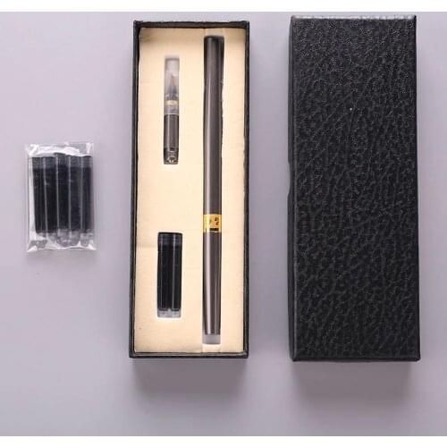 1pcs Soft head pen calligraphy pen style brush practice Word new tap water pen can plus ink small Regular script Random Color