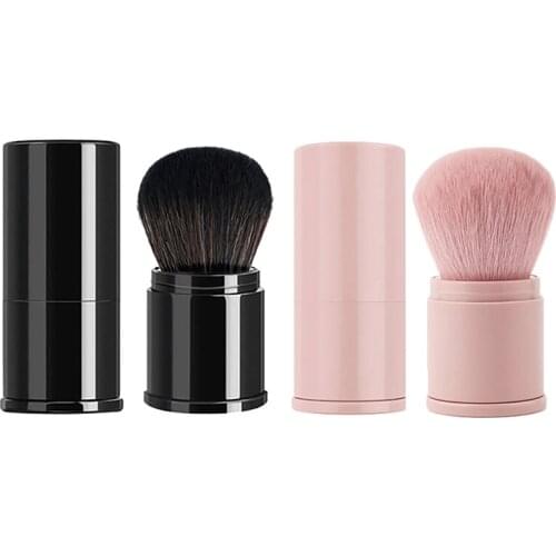Happy Makeup Mini Portable Retractable Blush Brushes Makeup Powder Foundation Brushes Cosmetic Powder Brush Makeup Tools
