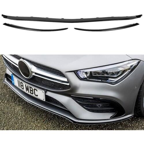 Front Bumper Lip Splitter Canards Air Vent Cover Trim For Mercedes Benz W118 C118 CLA35 CLA180 CLA200 CLA250 AMG 2019 2020 2021