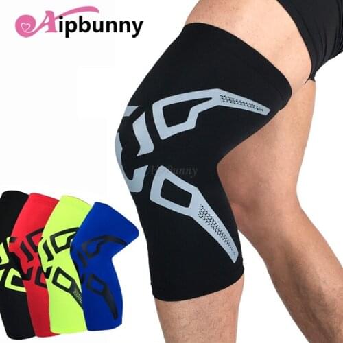 Aipbunny Fitness Running Cycling Knee Support Braces Sport Elastic Nylon Compression Knee Pad Sleeve for Basketball Volleyball