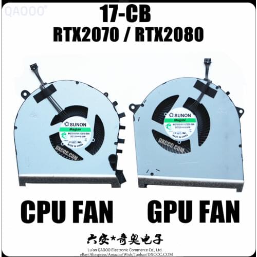 L62866-001 FAN FOR HP OMEN TPN-C144 17-CB Series 17-CB0063TX 17-CB0066TX 17-CB1007TX 17-CB0080NR 17-CB0030NR CPU COOLING FAN