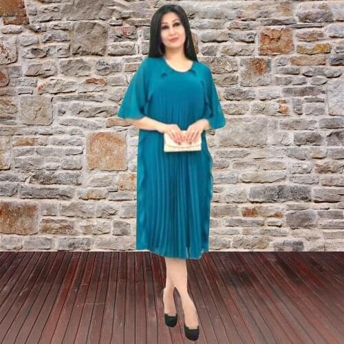 Muslim Sets Flounced Dress Lady Party Clothing European Clothes Abaya Dubai African Design Loose Gowns