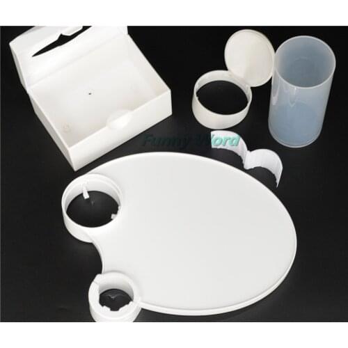 1 Dental Plastic Post Tray And 1 Chair Accessories Disposable Cup Storage&1 Holder Paper Holder